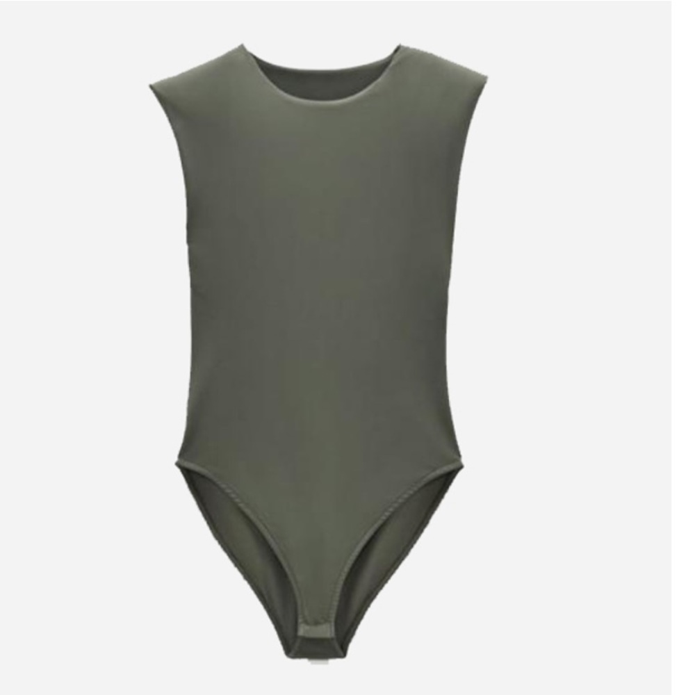 Zara green bodysuit